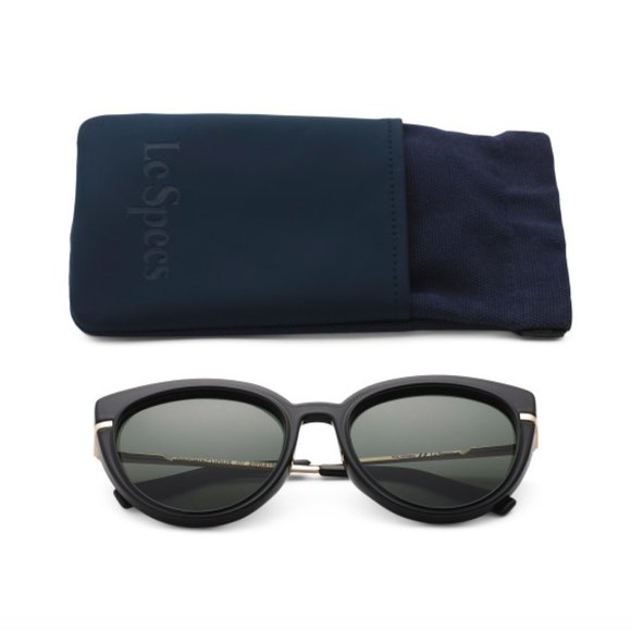 Le Specs Black Frames with Silver Detail Sunglasses - Picture 6 of 13